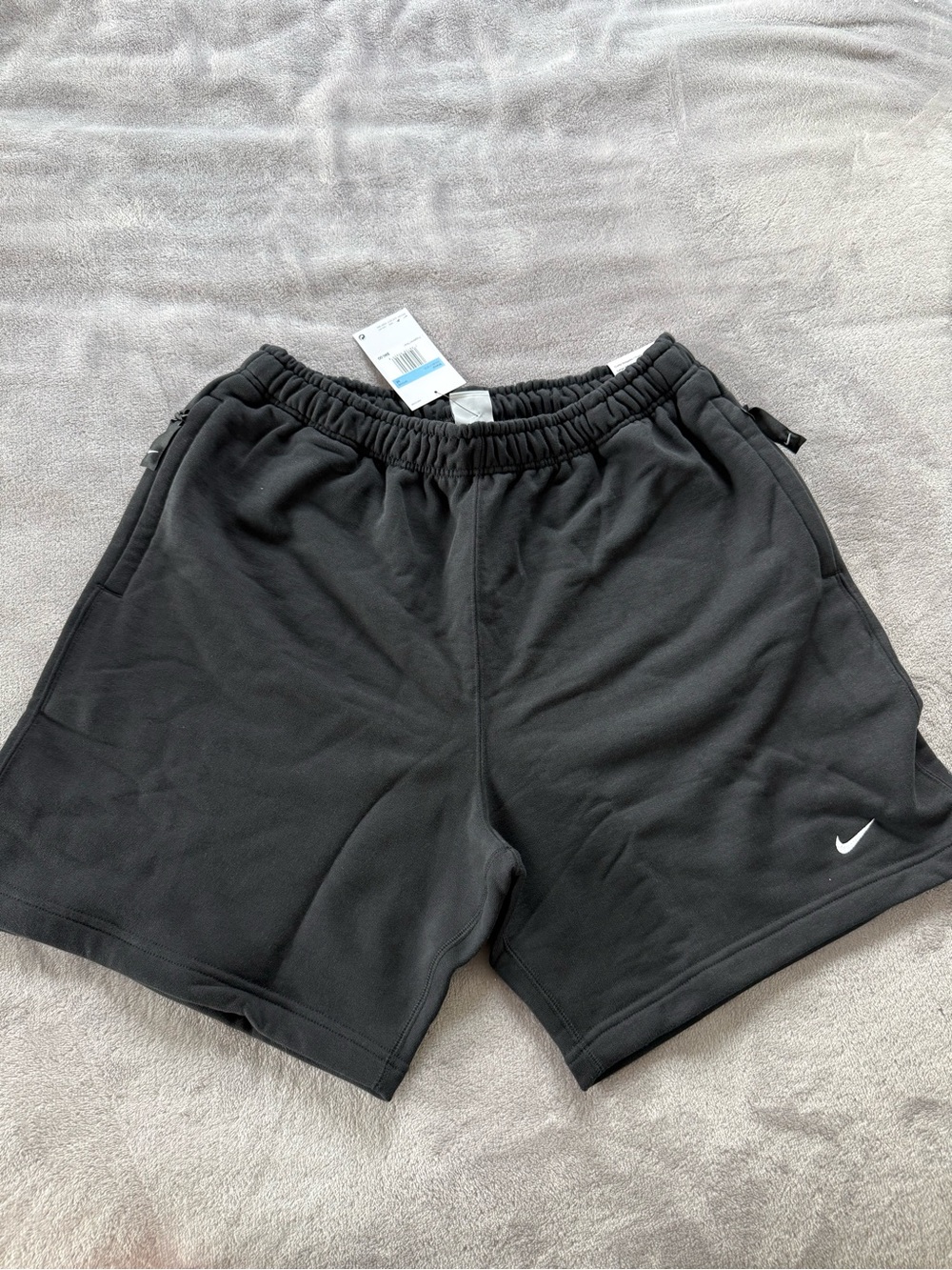 Nike Men's Black Athletic Shorts with Swoosh
